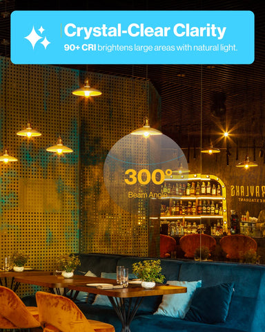 Sunco UL-certified LED Edison bulb ensures reliable safety and performance.
