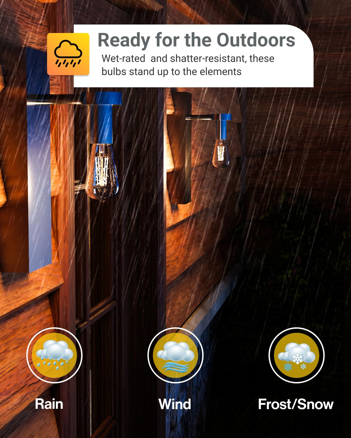 Sunco UL-certified outdoor bulb for safe lighting
