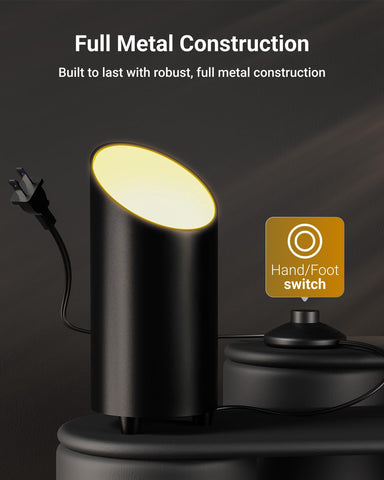 Sunco Lighting aluminum cylindrical uplight blends modern decor with reliable brightness.