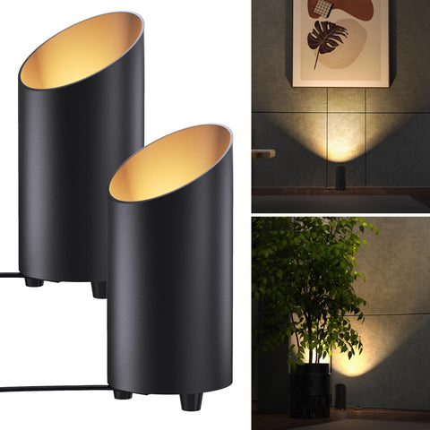 Sunco Lighting floor uplight with foot switch provides easy on/off for ambient indoor lighting.