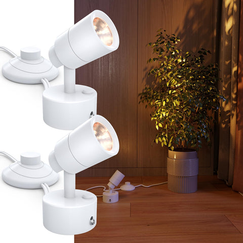 Sunco Uplights indoor floor-base spotlight brightens plants and corners with warm 3000K light.