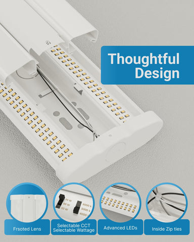 Sunco wraparound puff design showing slim, low-profile ceiling fixture.