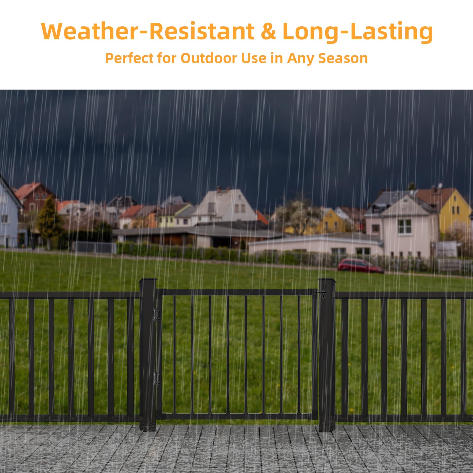 SunCrafts easy-diy installation for quick outdoor gate setup.