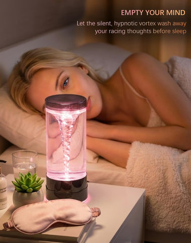 SUNDISC Tornado Lamp outer edge beads swirl for calming ambient light