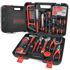 Sundpey 148pc tool kit case closed for easy transport and storage