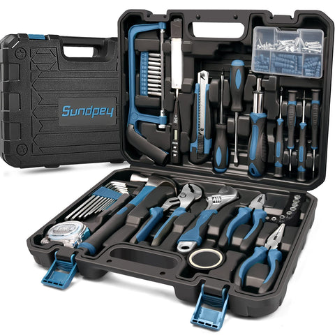 Sundpey 148pcs tool kit case, neatly organized for portable storage.