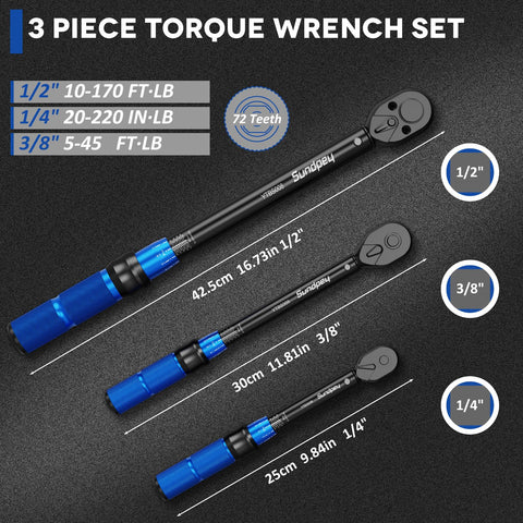 Sundpey half-inch drive wrench with a sturdy ergonomic grip