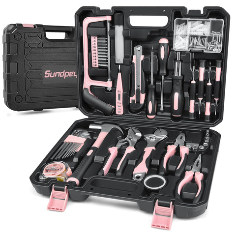 Sundpey 148-piece home tool kit in compact case for easy home repairs