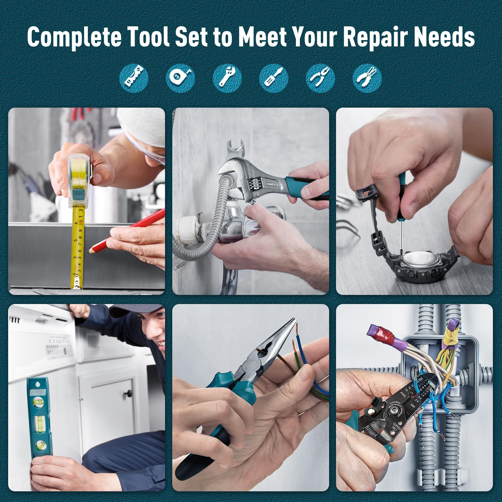 Sundpey ratchet wrench set enables quick tightening in tight spaces.