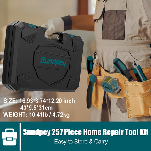Sundpey screwdriver set and bits for precise assembly tasks.