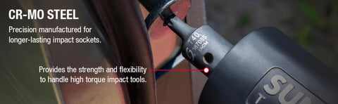 Sunex 3569 CR-MO steel construction boosts durability for demanding tasks.