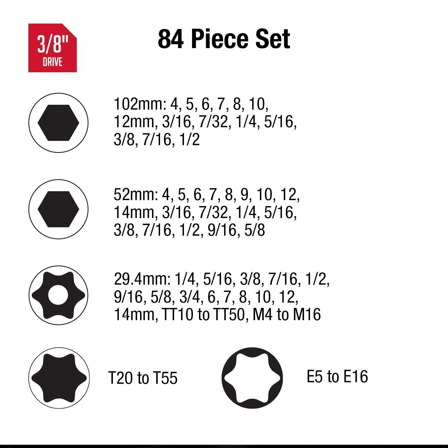 Sunex 3569 long sockets enable reach for deep fasteners in tight spaces.