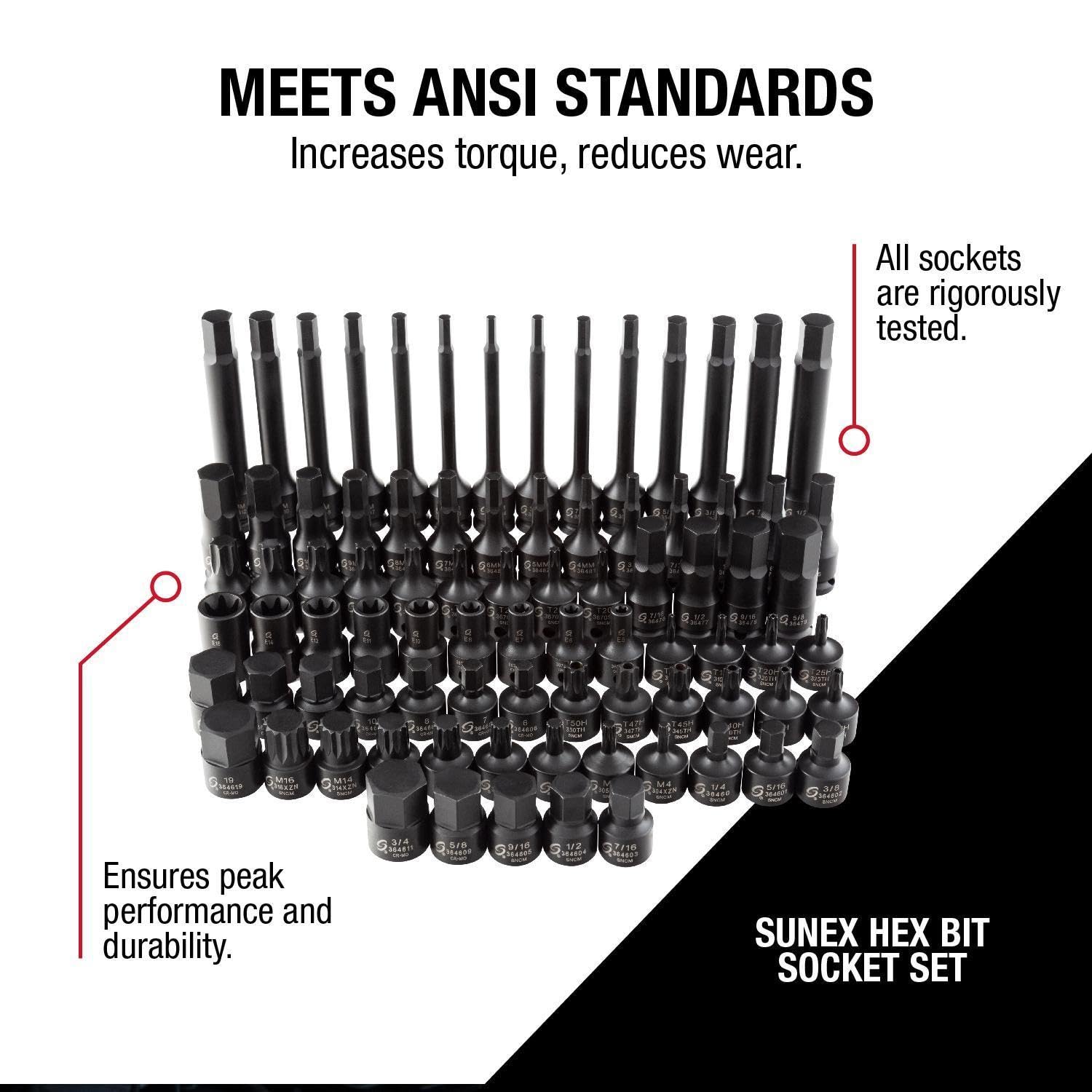 Sunex 3569 mid-length sockets balance reach and control for mid-size jobs.
