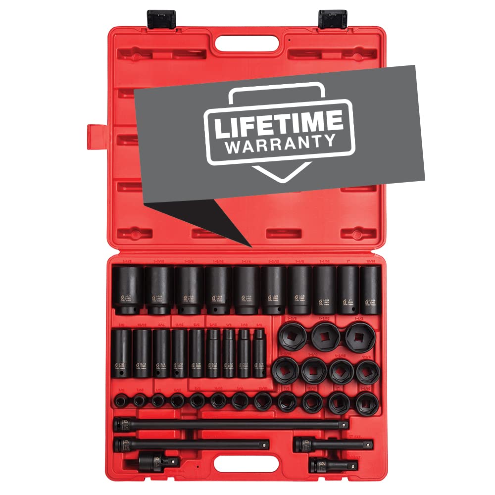 Sunex 2568 master impact socket set in case for easy transport and organization