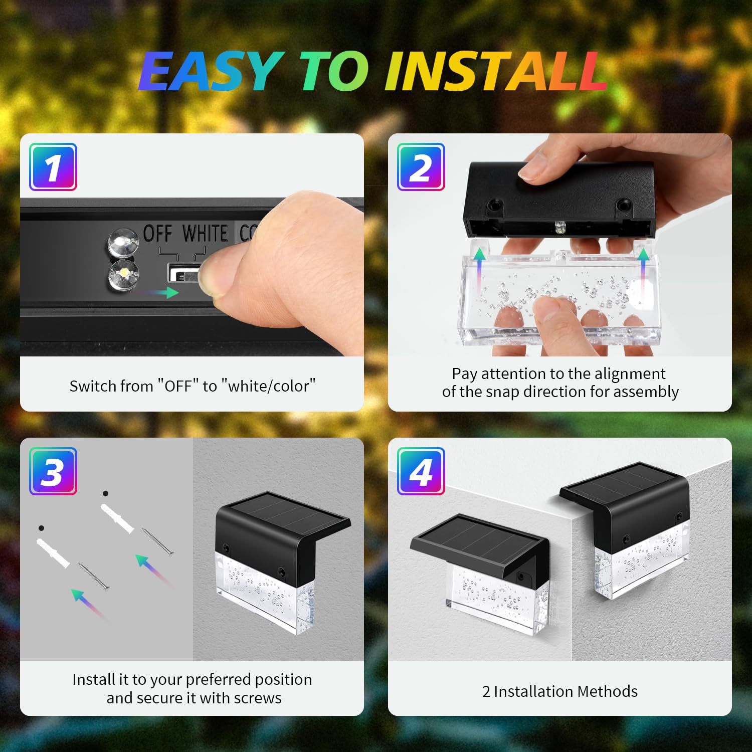 Sunface auto-on at dusk and off at dawn delivers hands-free outdoor lighting