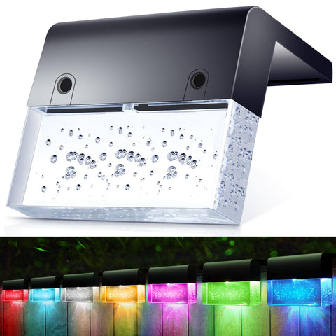 Sunface solar step lights illuminate stairs with warm white glow for safe outdoor paths