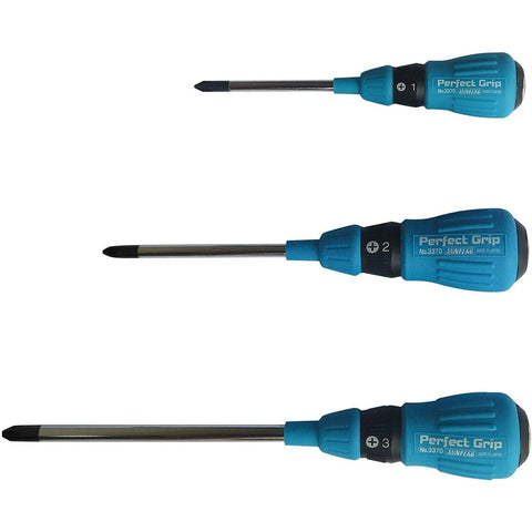 Sunflag plus-3-150mm screwdriver designed for reach in deep areas.