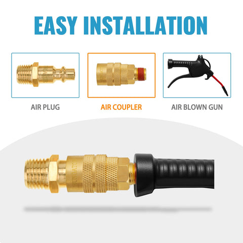 SUNGATOR brass air hose fittings designed for long life and wear resistance.