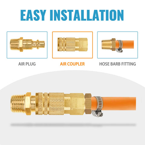 SUNGATOR 1/4-inch NPT couplers come in a sturdy 10-pack with case for storage.