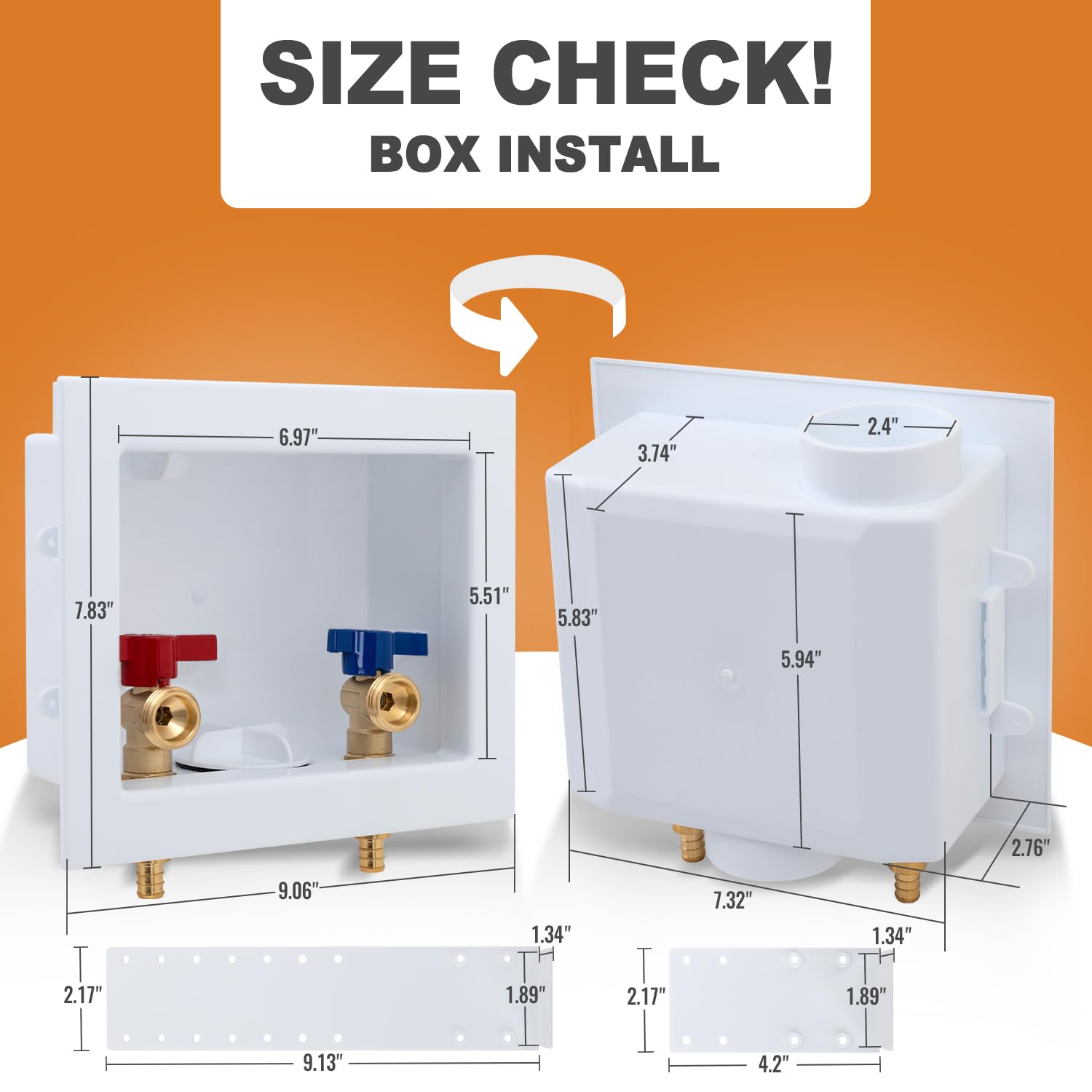 Detachable frame feature on SUNGATOR PEX washing box enables layout flexibility
