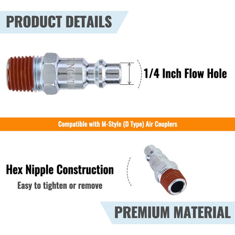 SUNGATOR pre-coated threads ensure easy tightening and reduced leakage during setup.