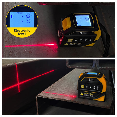 SUNHAIXIA ergonomic grip supports comfortable overhead measurements