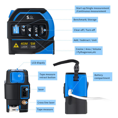 SUNHAIXIA laser rangefinder display in bright light mode for easy readings