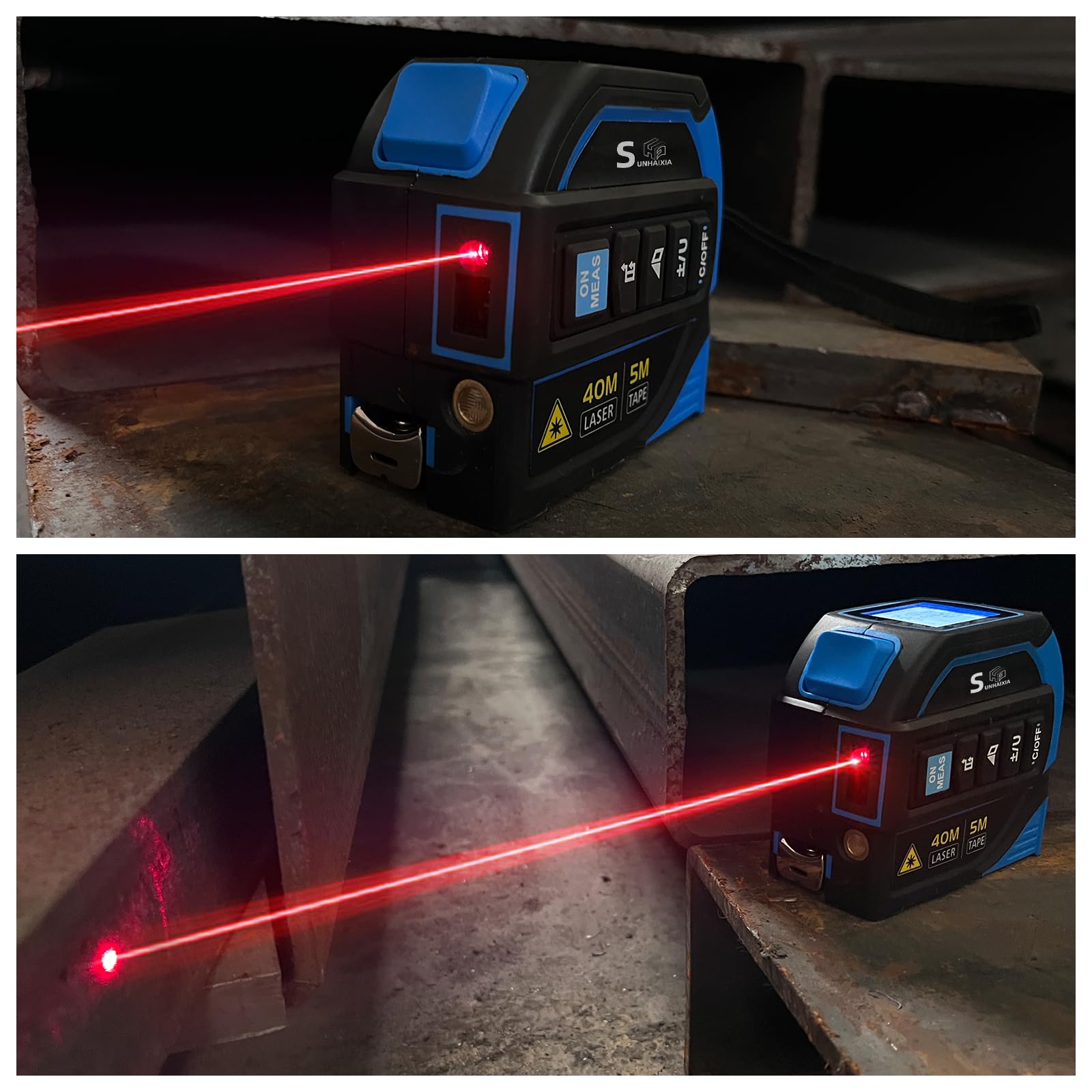 SUNHAIXIA lightweight design fits on belts during overhead measurements