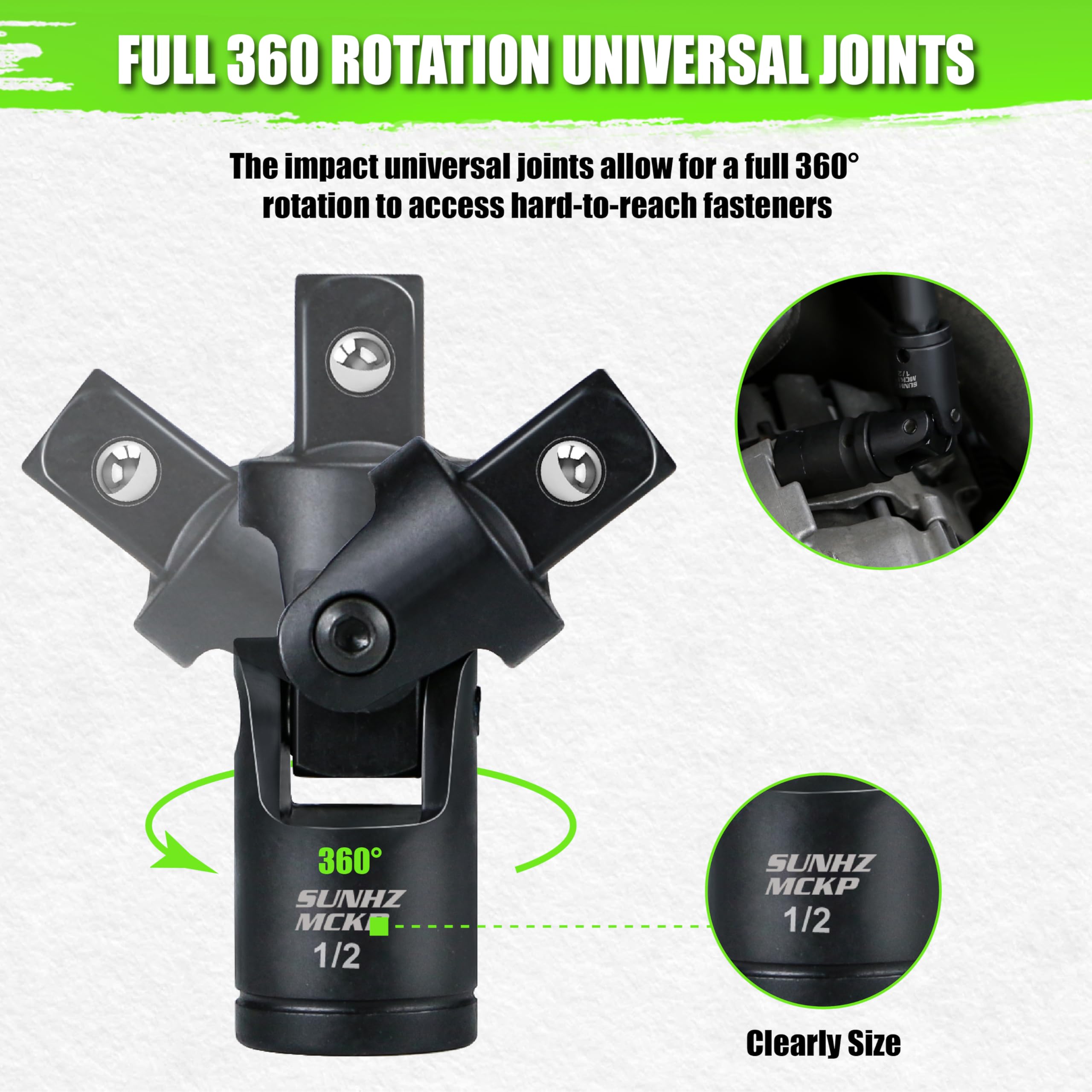 SUNHZ MCKP extension 3/8in 6in reaches recessed bolts