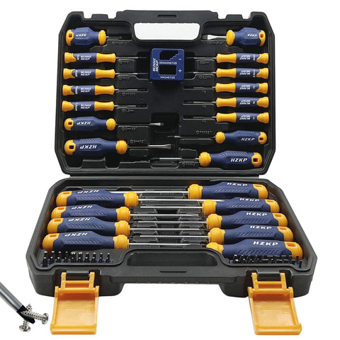 SUNHZMCKP magnetic screwdriver set 66-piece in case for organized DIY projects