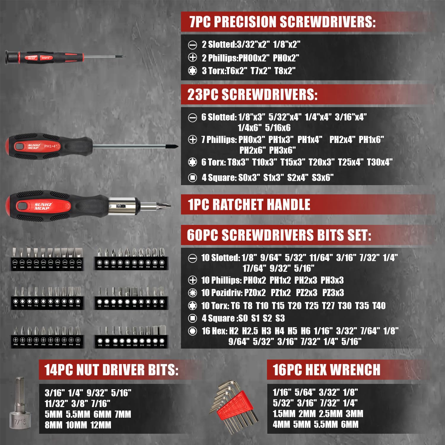 SUNHZMCKP precision screwdriver set for delicate electronics repair