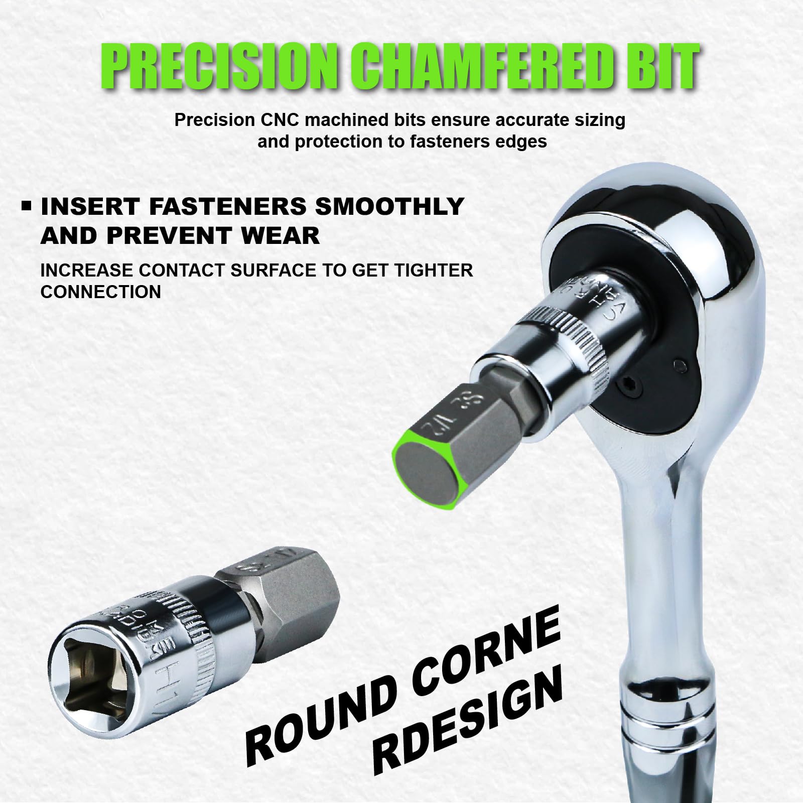 SUNHZ MCKP hex bits made from S2 steel for durability