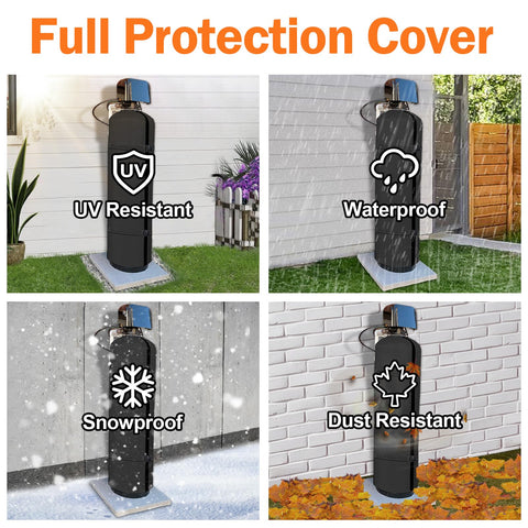 SUNICO outdoor cover helps extend the softener’s service life