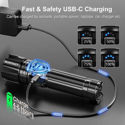 Sunitact ST1476 5000mAh rechargeable battery for extended runtime.