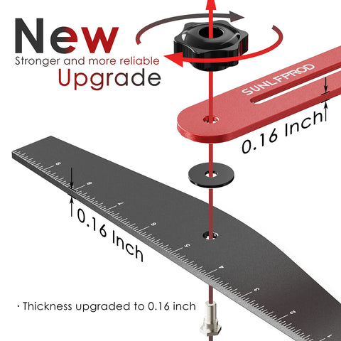SUNLFPROD stair jig tools layout for accurate treads, risers, and shelves in DIY projects.