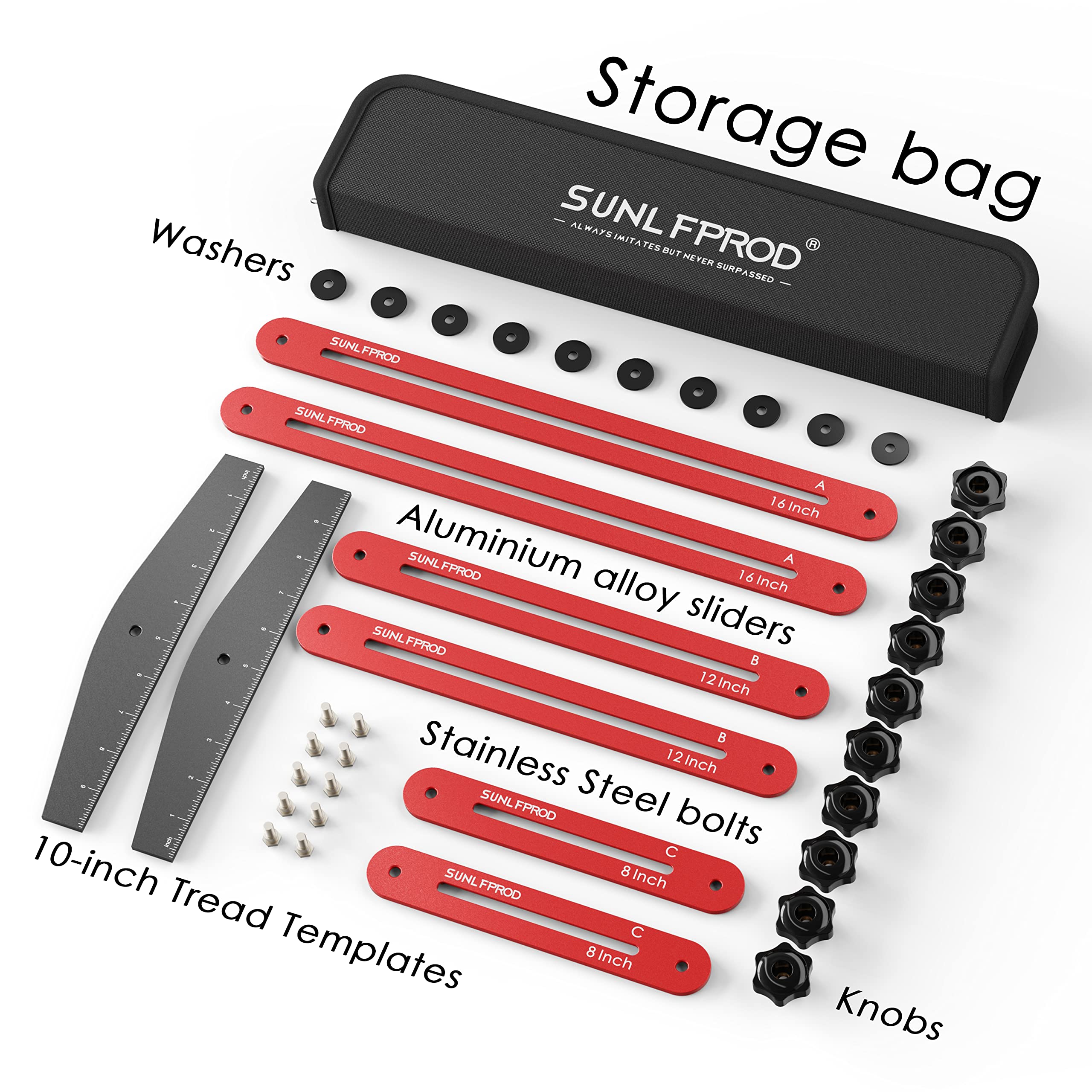 SUNLFPROD jig tools with washers provide smoother operation and surface protection.