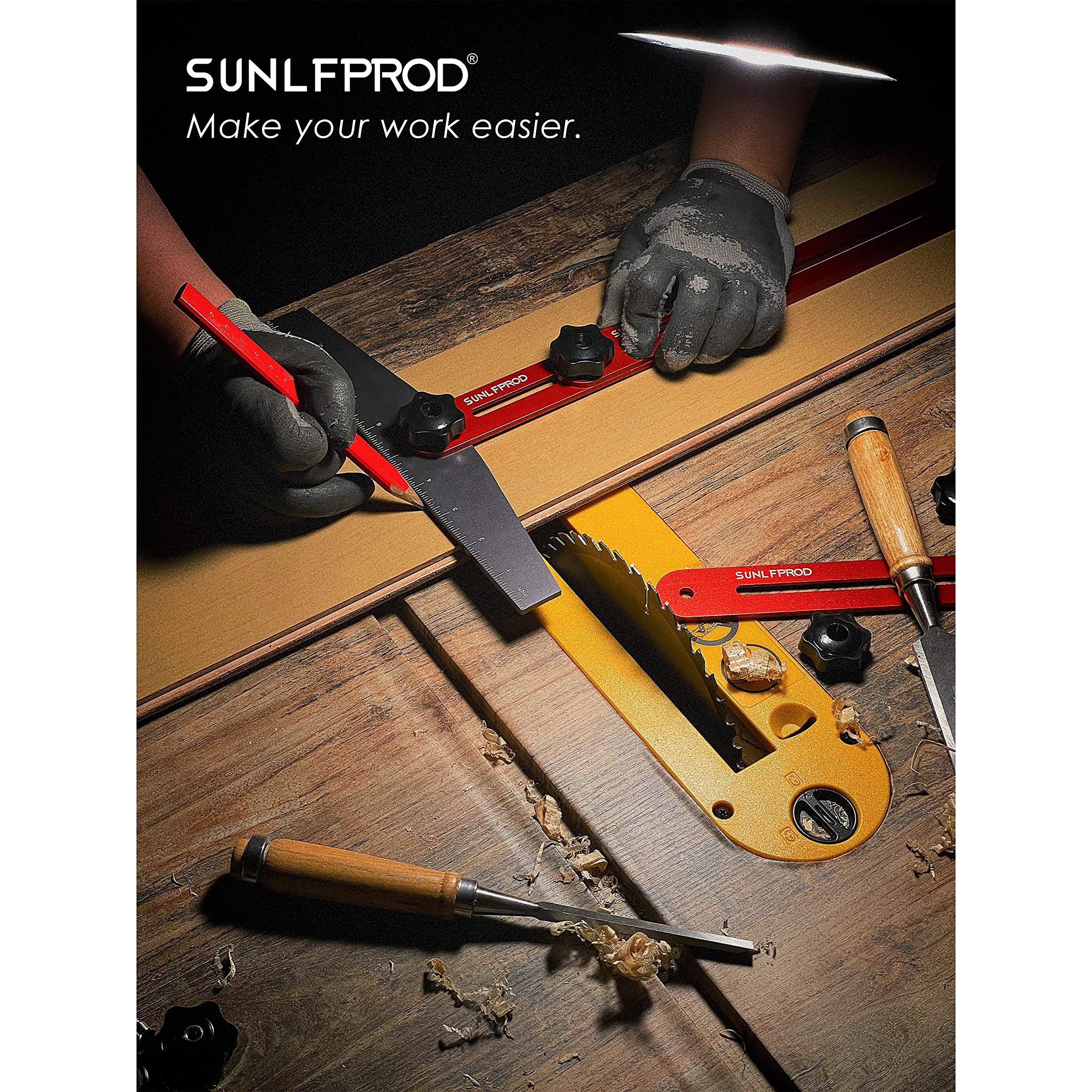 SUNLFPROD template tool storage bag keeps parts organized for quick projects.
