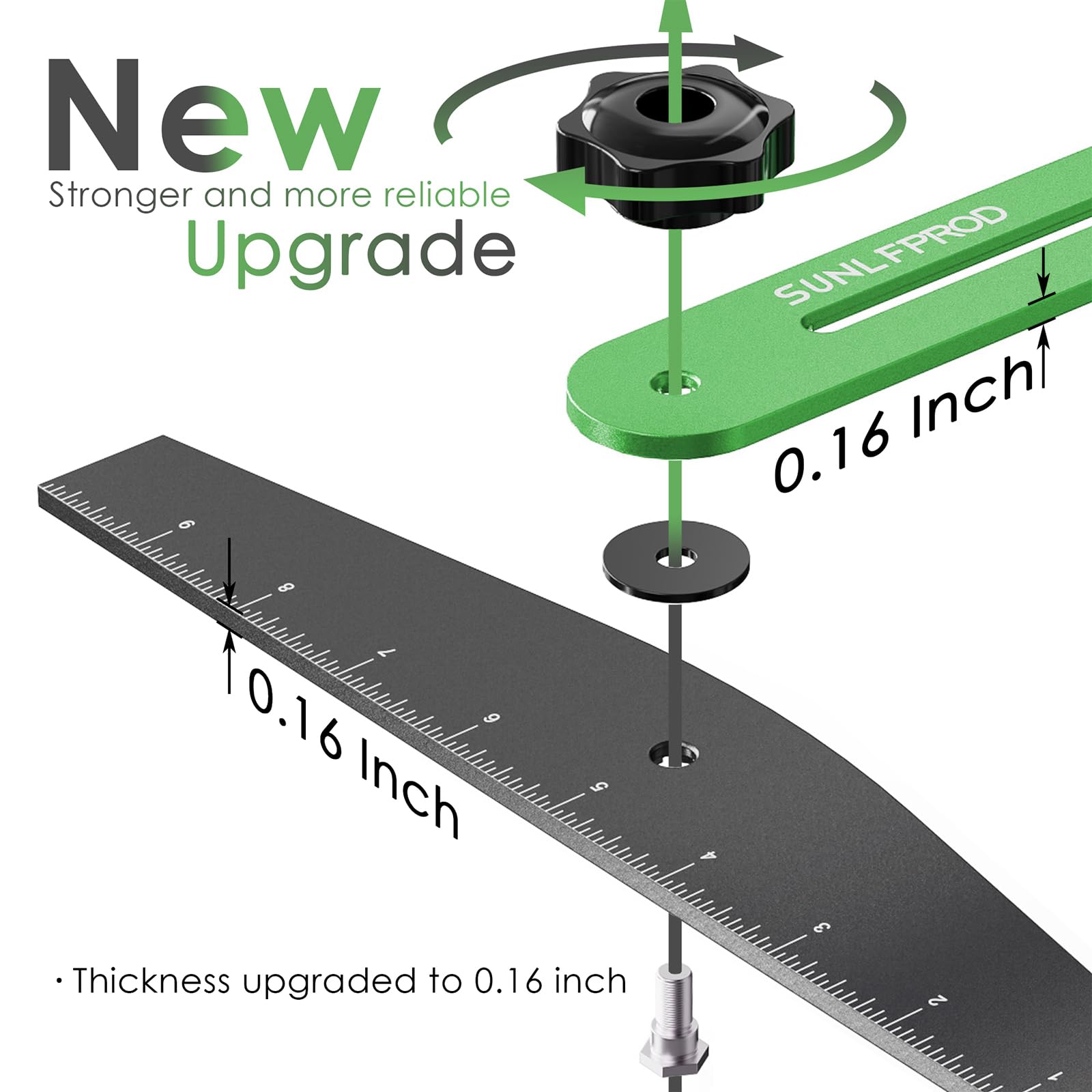 SUNLFPROD durable aluminum construction resists wear during cutting