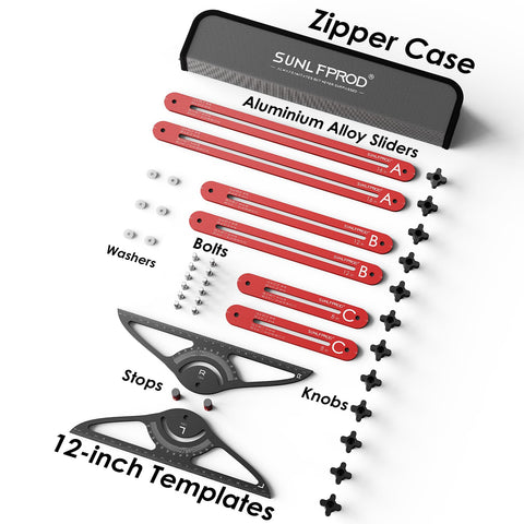 SUNLFPROD Stair Tread Template Tool aluminum construction for durability