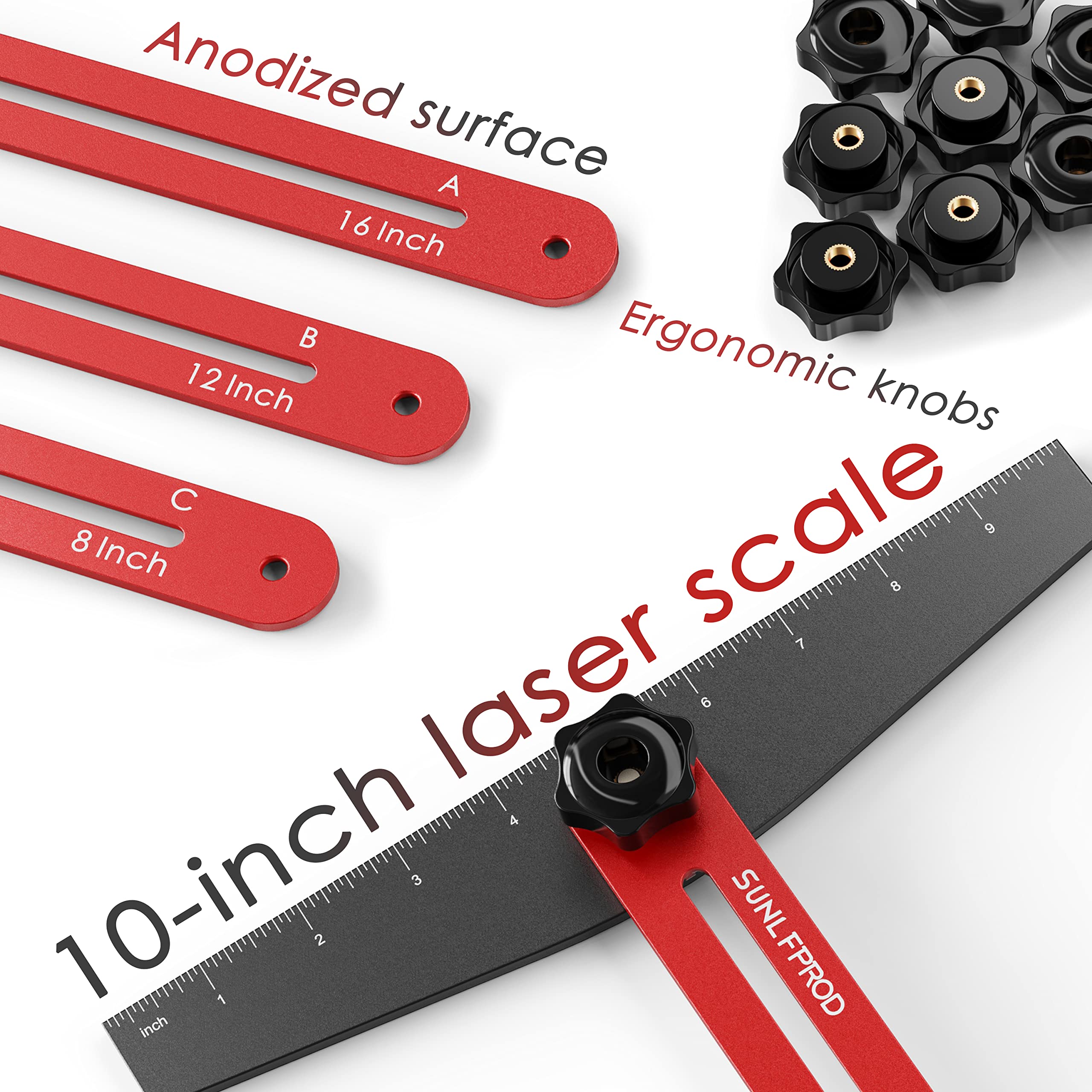 SUNLFPROD stair tread tool aluminum construction highlights durable, rust-proof precision.