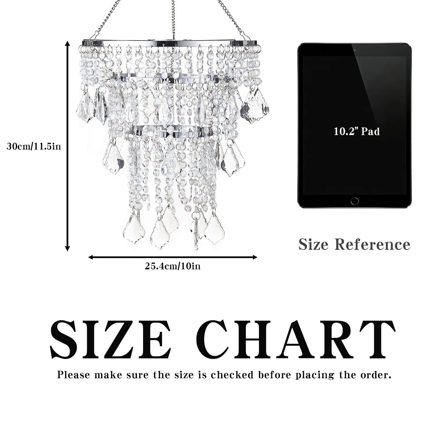 Sunli House crystal pendant ceiling light shade adds wedding backdrop sparkle