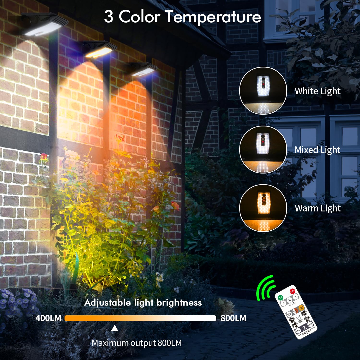 Sunlight Encounter clip-on solar motion light for garage, easy to install anywhere.