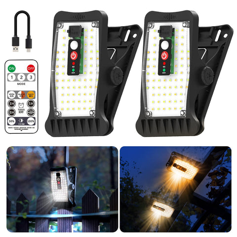 Sunlight Encounter clip-on solar motion light for gutters, bright night visibility without drilling.