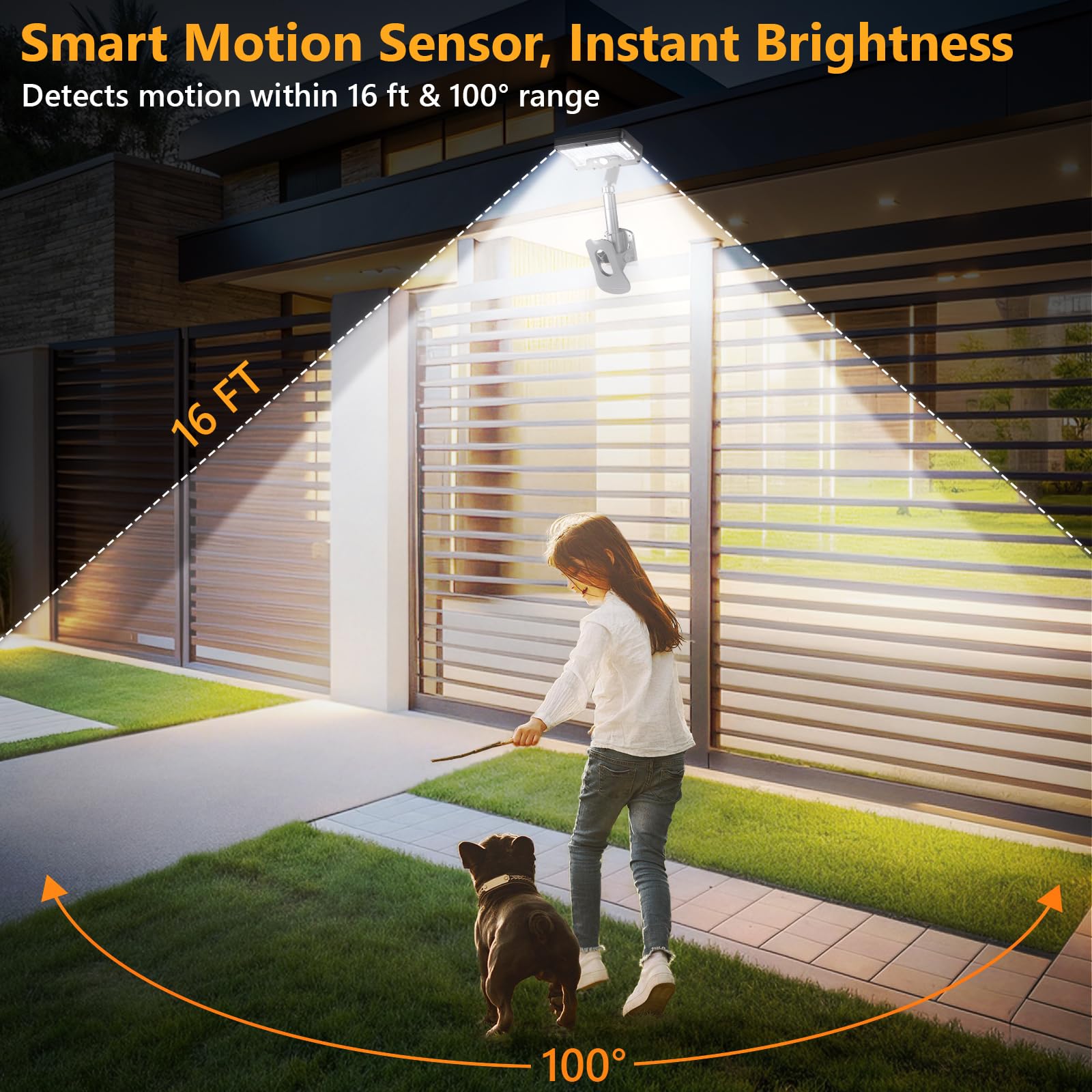 Sunlight Encounter IP65 waterproof outdoor light withstands rain and snow