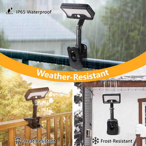 Sunlight Encounter IP65 weatherproof design withstands outdoor conditions