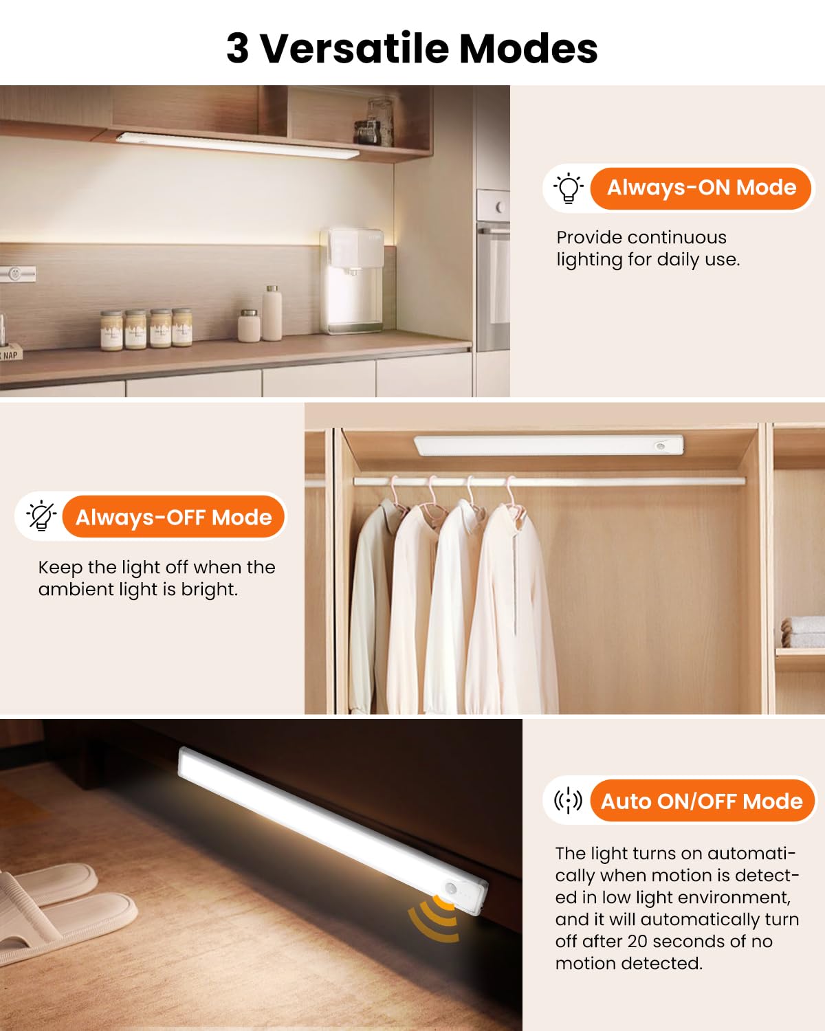 SUNLINKCO 6500K LED provides glare-free illumination for kitchen counters