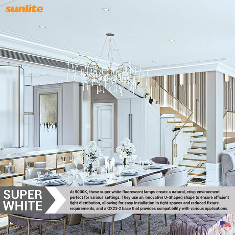 Sunlite 40542 13W energy-saving CFL lowers operating costs.