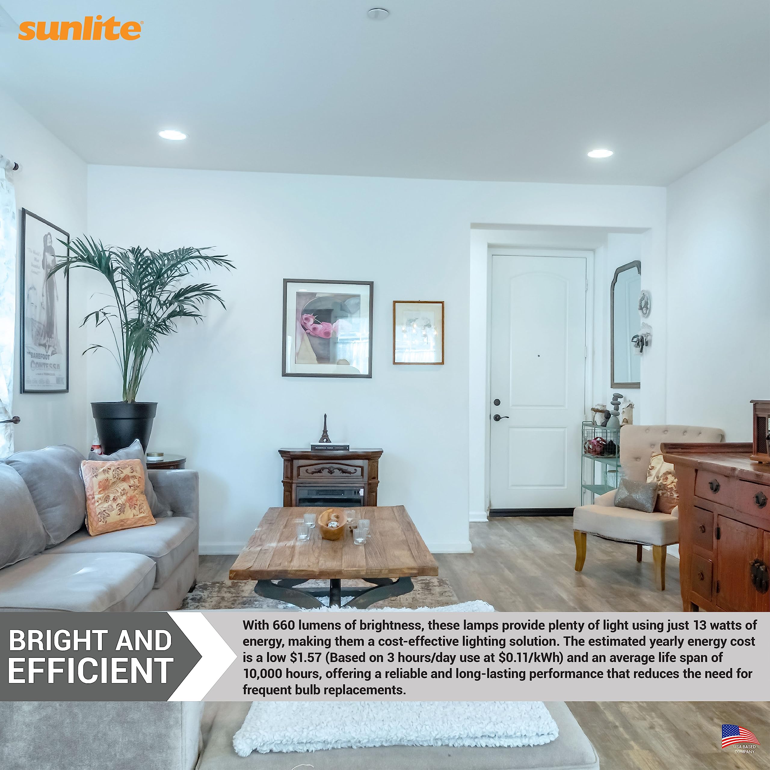 Sunlite 40542 U-shaped design enables quick fixture installation.