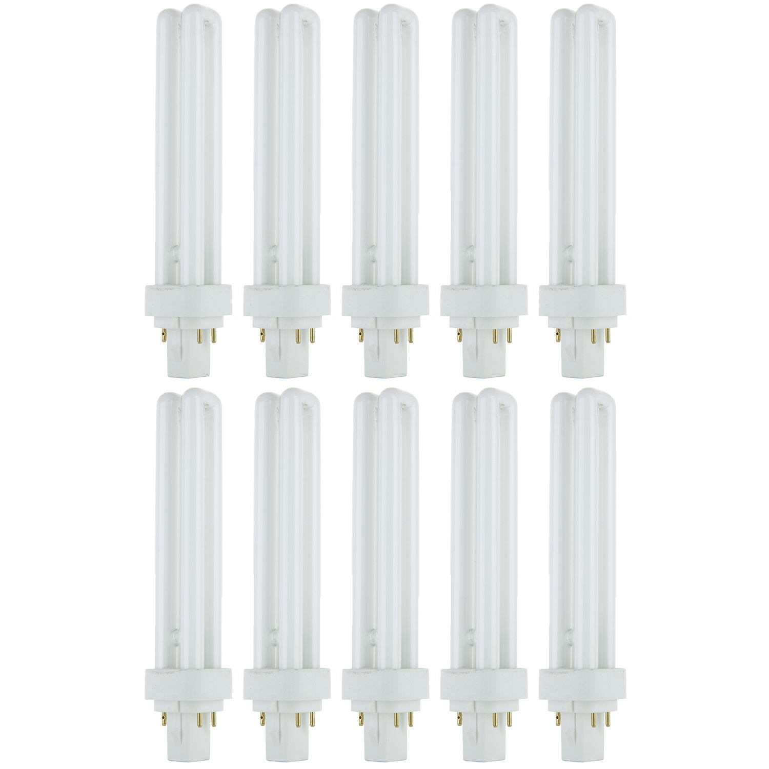 Sunlite double-U tube front view delivering bright office illumination.