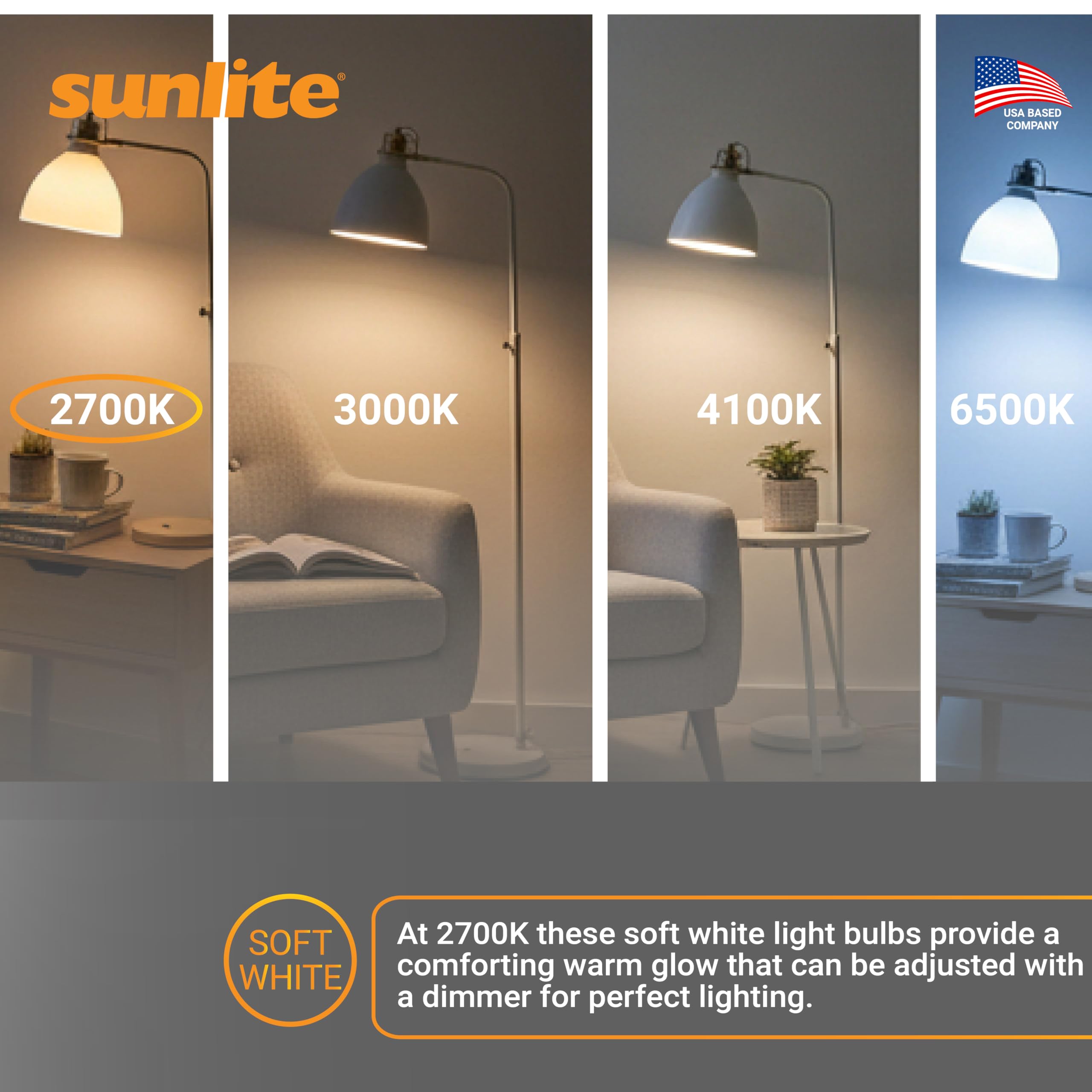 Sunlite G16.5 long life of 25,000 hours reduces replacements.